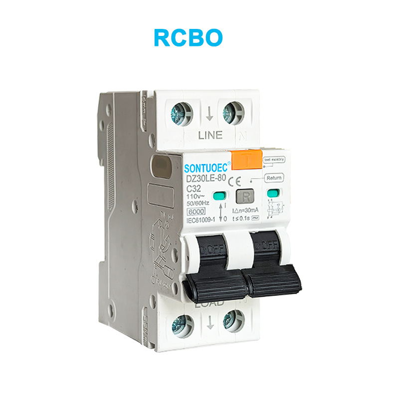 2P تسرب قاطع الدائرة 6KA IEC61009.1 جودة الجودة RCBO