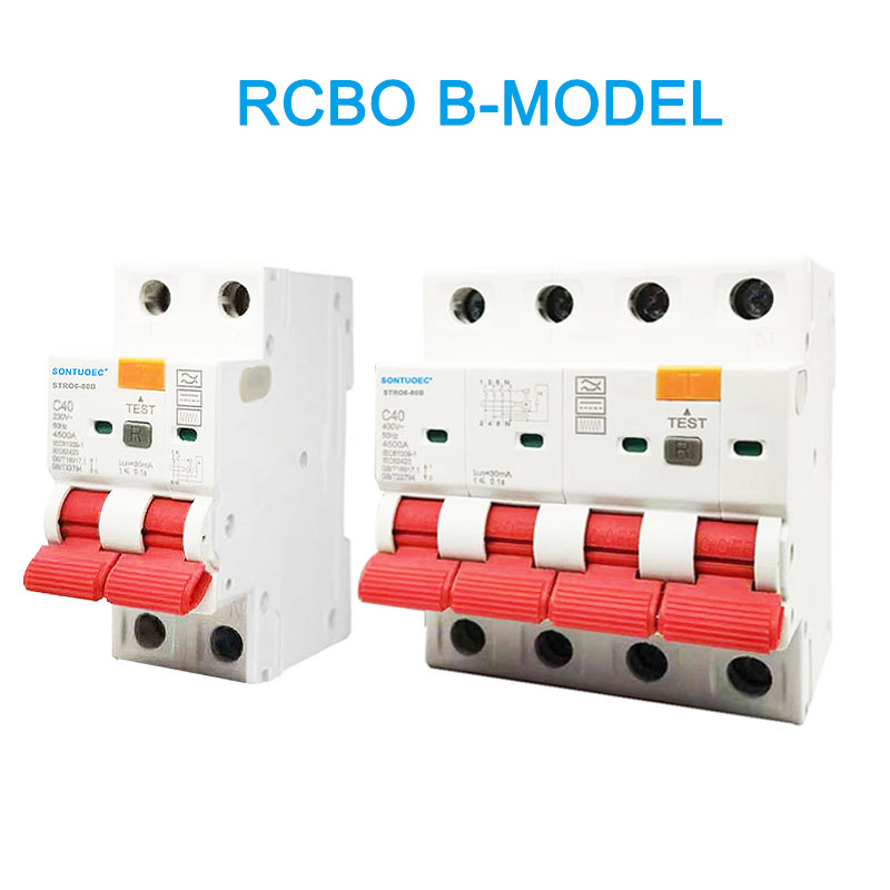 RCBO B Model 2P 4P قاطع الدائرة الحالي المتبقي