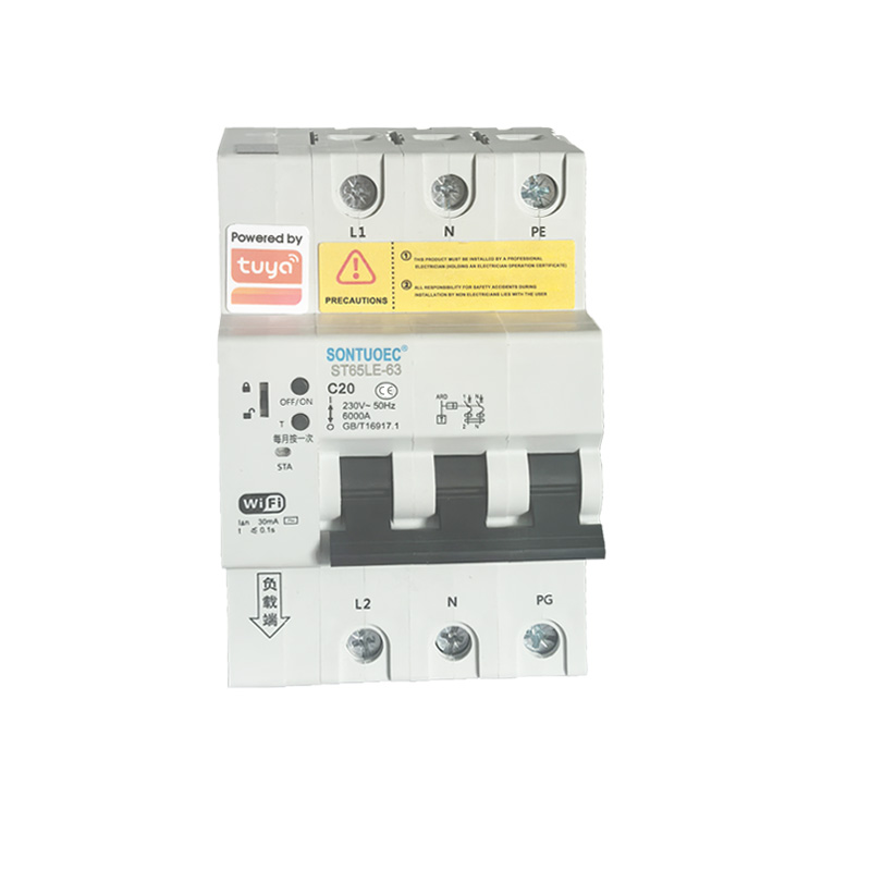 WiFi ST65LE-63wf2 سلسلة متعددة الوظائف IoT ذكي RCBO قواطع دوائر ذكية