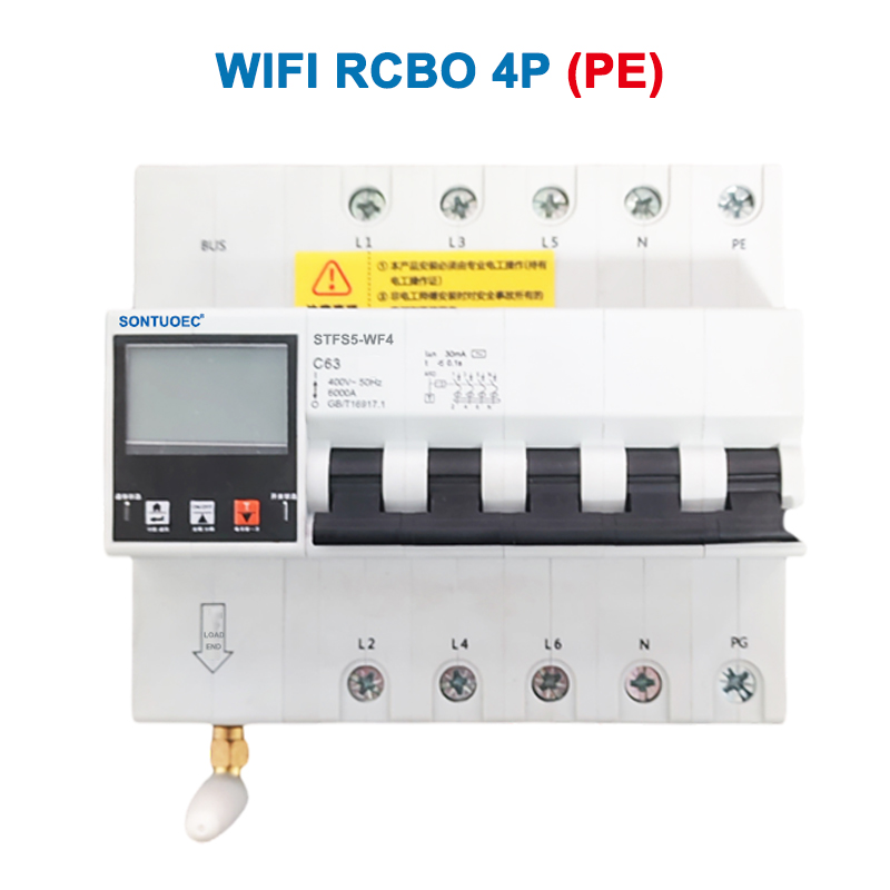 WiFi STFS5-63 Series Multi وظيفية IoT ذكية قاطع الدائرة الذكي